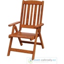 Zahradní židle a křesla Zahradní dřevěné polohovací křeslo LUISA