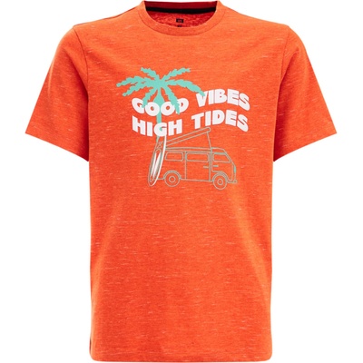 WE Fashion Тениска оранжево, размер 122-128