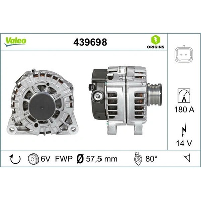 VALEO Alternátor VALEO 439698
