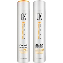 GK Global Keratin Color Protect ochrana barvy po keratinu 2 x 300 ml šampon a kondicionér