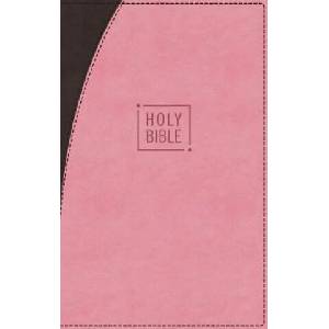 Niv, Premium Gift Bible, Leathersoft, Pink/Brown, Red Letter Edition, Indexed, Comfort Print | Zondervan (2019)