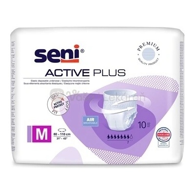 Seni Active Plus Medium Navliekacie inkontinenčné nohavičky 10 ks