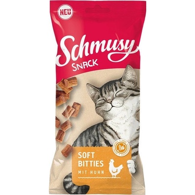 Schmusy Snack Soft Bitties kuracie 60 g