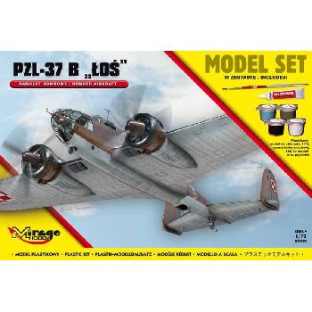 Mirage Hobby PZL-37 B Los Model Set 1:72
