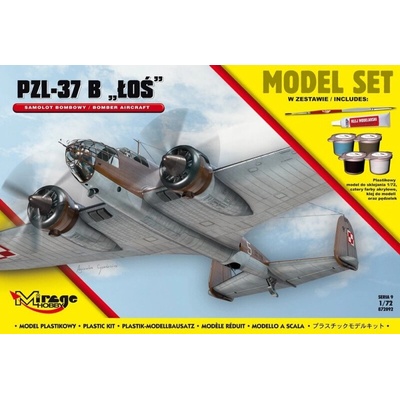 Mirage Hobby PZL-37 B Los Model Set 1:72