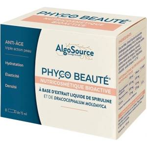 AlgoSource Phyco Beauté Растителна формула за кожа и коса, 8 флакона, AlgoSource (270341 (SPI31FLO) ALGS)