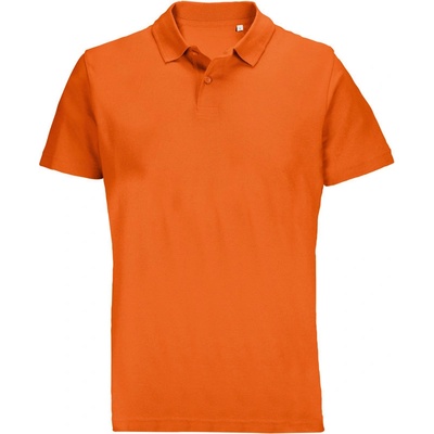 Sol´s Collection polokošile Pulse piqué krýtký rukáv unisex COT25450223501-orange