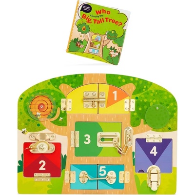 Battat Дървена дъска с активности Battat - Резета и ключалки (BTBE3728Z)