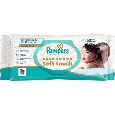 Pampers Aqua Soft Touch vlhčené utierky 60 ks