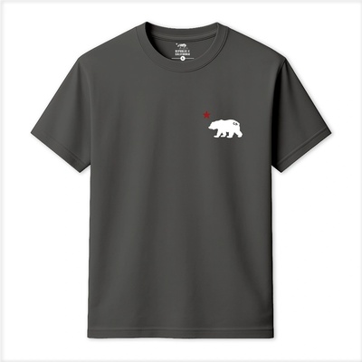 Republic of California Тениска Republic of California Men's Cali Bear T-Shirt - Charcoal