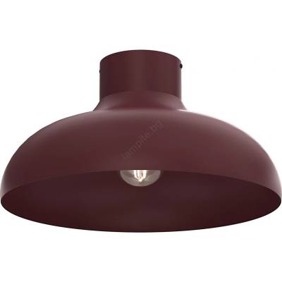 Luminex Таванно осветително тяло BASCA 1xE27/15W/230V Ø 40 см бордо (LU8493A)