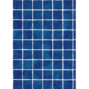 ELBE Фолио за басейн Supra Premium Line - Azure Mosaic - Дебелина 1, 5 mm / 25 x 1, 65 m (9530300189)