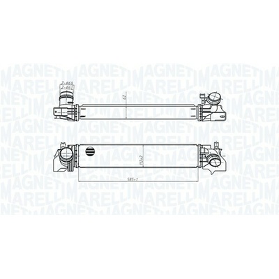 Chladič plniaceho vzduchu MAGNETI MARELLI 351319205540