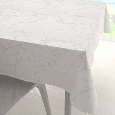 Biante čtvercový ubrus Parma PM-116 Stříbrný mramor na krémovém 140x140 cm