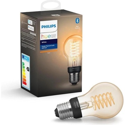 Philips HUE WHITE LED filam.bulb A60 7.2W/NIL E27 2100K 580lm Dim 15Y