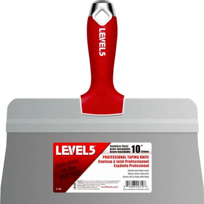 LEVEL5 Nerezová špachtľa 10" BIG-BACK so Soft-Grip rukoväťou