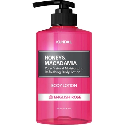 KUNDAL Vyživujúce telové mlieko Honey & Macadamia English Rose (Body Lotion) 500 ml