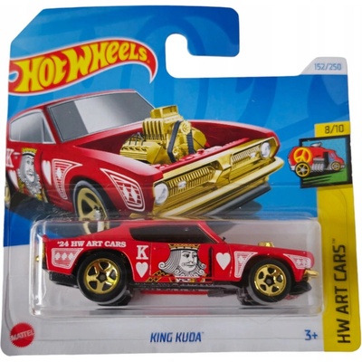 Mattel Hot Wheels Art Cars King Kuda HTD73 červená