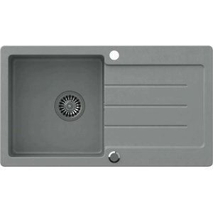 Quadron Вградена композитна мивка Quadron Pop Johnny 111 сива 77x44 см (HCQJ7744SZK) Мивка за вграждане