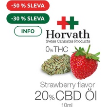 Horvath Swiss Cannabis 20% CBD olej Jahoda 10 ml