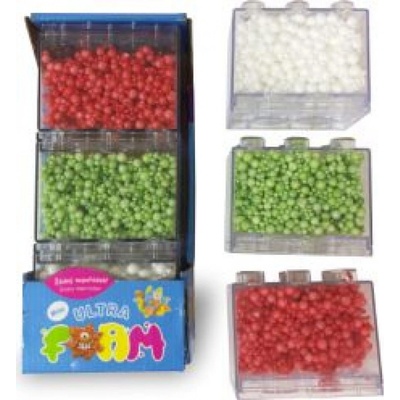 Ultra Foam Mix 3 ks zelená, červená, biela modelovacia hmota