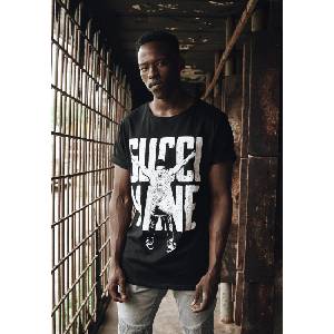 MERCHCODE Мъжка тениска в черен цвят Merchcode Gucci Mane VictoryMODEL59 SALE - , размер S