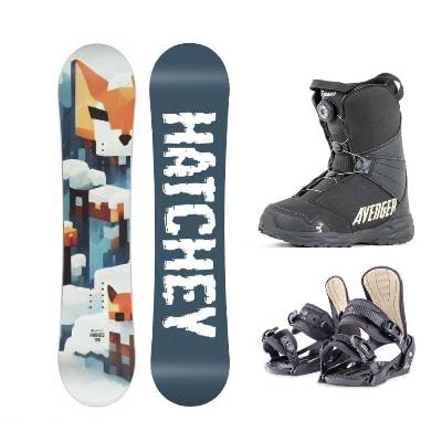 Hatchey Rabies juniorský snowboard + Beany Junior vázání + Beany Avenger BS boty - 125 cm + XS - EU 32-35