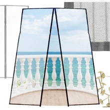 Luaro KX3206 Magnetická sieť proti hmyzu na dvere 100 x 210 cm, čierna