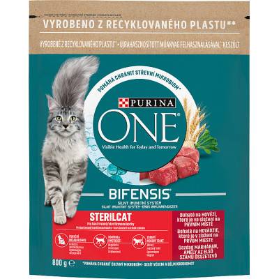PURINA ONE Sterilcat bohaté na hovädzie 800g