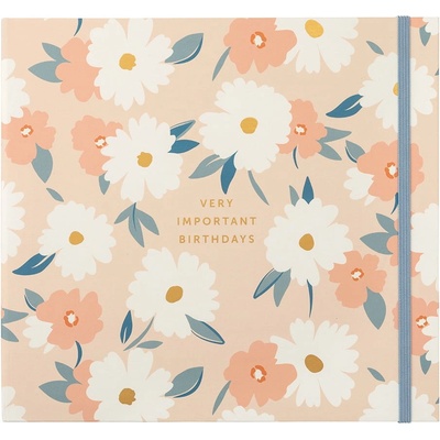 Busy B Тефтер за рождени дни 6 стр. Pink Daisy - Busy B (6401)