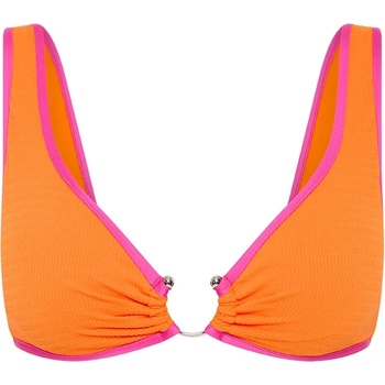 Seafolly Дамско бикини горнище Seafolly Women's Beach Bound Ring Front Tank Bikini top - Turmeric - размер 32 (EU) (150-4245-0511)