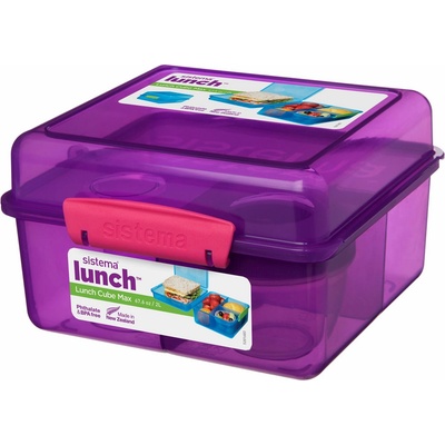Sistema Box na oběd Lunch Cube Max se 4 oddíly a kelímkem na jogurt 2 l – Zboží Dáma