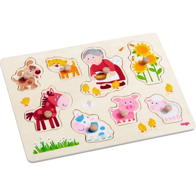 Lena vkladacie puzzle babička a jej zvieratká