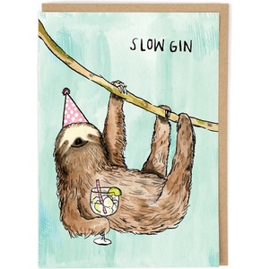 Cath Tate Картичка Cath Tate Slow Gin