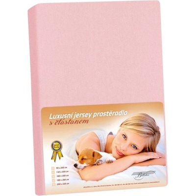 Bellatex prostěradlo jersey LUX Růžové 120x200