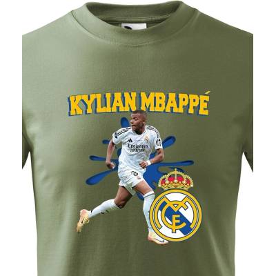 Dětské tričko Mbappé Real Madrid Military Canvas Dětské tričko Bezvatriko.cz 2757