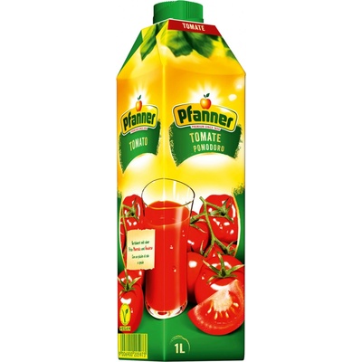 Pfanner Rajčatová šťáva 100 % 8 x 1 l