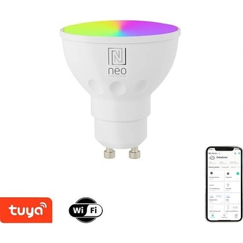 Immax NEO SMART žárovka LED GU10 6W RGB+CCT barevná a bílá, stmívatelná, Wi-Fi, TUYA