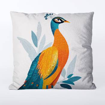 Takoy nepremokavý polyester elegantný páv-HT-00324 45 x 45 cm