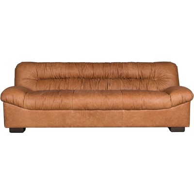 Dutchbone Кожен диван в цвят кафяв коняк 214 cm Douglas - Dutchbone (1000907)