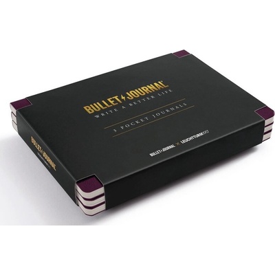Bullet Journal A6 Purple26 tečkované 3 ks