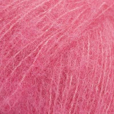 DROPS Design Brushed Alpaca Silk Uni Colour 31 Hot Pink Плетива прежда (109831)