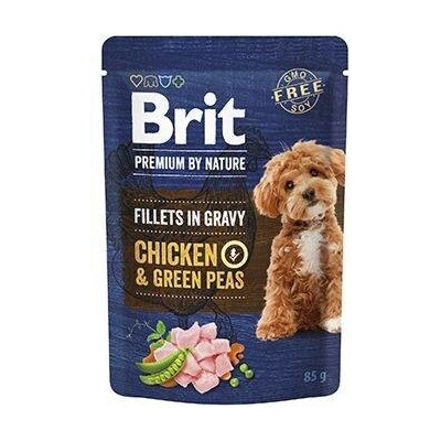 Brit Premium Dog Fillets Gravy Chicken&Green Peas 24 x 85 g