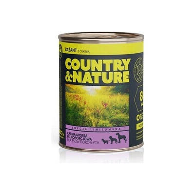 Country&Nature Bezobilné Bažant s cuketou 800 g