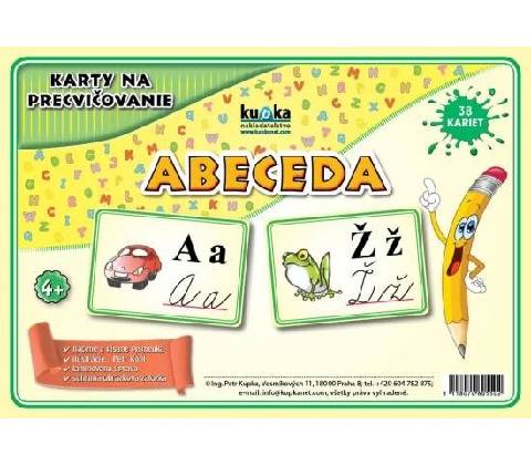 Karty na precvičovanie abeceda
