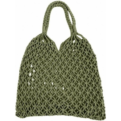 Macramé bavlněná plážová kabelka Khaki