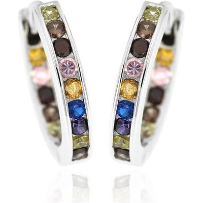 Zlatnictví U Kostela stříbrné kroužky s barevnými zirkony 039