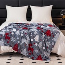 Textilomanie Vianočná mikroplyšová deka VIANOČNÉ KÚZLO sivá 200x220