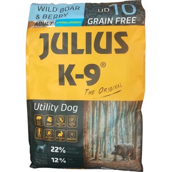 Image 1 of Julius-K9 Utility Dog Hypoallergenic Adult Min wild boar & berry 3 kg