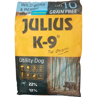 Julius-K9 Utility Dog Hypoallergenic Adult Min wild boar & berry 3 kg